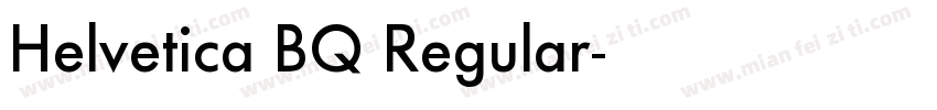 Helvetica BQ Regular字体转换
